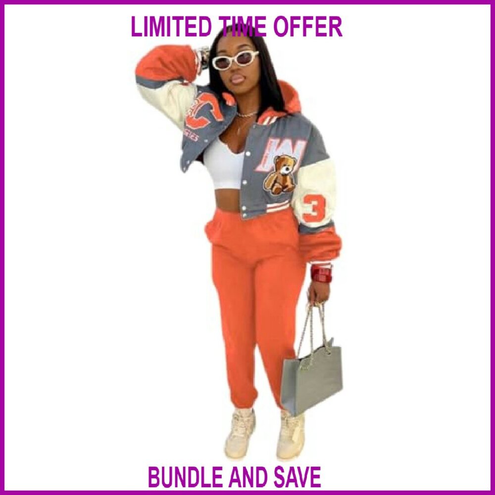 Lightweight Varsity Jacket with Hood, Patches, Button Closure, Stand-Up Collar - Picture 5 of 6